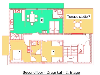 Rollstuhlgerechte Unterkunft - Unterkunftsart: Ferienhaus - 2. Stock - DeltaS Appartmani - Rollstuhl und Behindertengerechte Apartments Rab - Kroatien