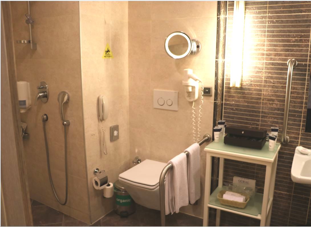 Rollstuhlgerechte Unterkunft - Unterkunftsart: Hotel - Türkei - Badezimmer - Güral Premier Tekirova