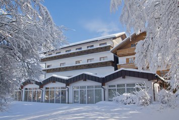Rollstuhl-Urlaub: Rückseite Winter - Hotel zum Hirschen